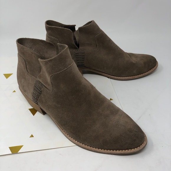 Dolce Vita Tan Suede Ankle Booties 7.5 - Picture 1 of 8